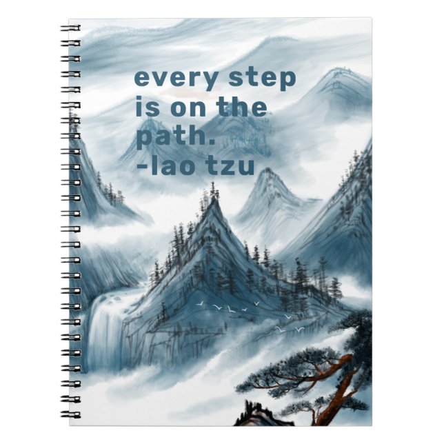 Künstlerische Bergbilder - Inspirationsquelle Notizblock (Vorderseite)