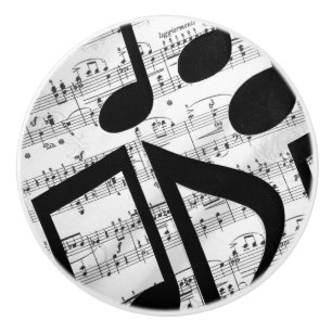 Künstlerische Blatt-Musik Keramikknauf