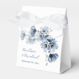 Künstlerische blaue Blumen Weiße Hochzeit Geschenkschachtel