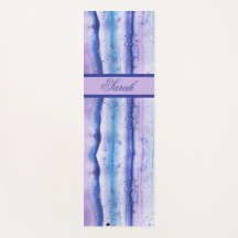 Künstlerische blaue Lavendel Wasserfarbenstrecken