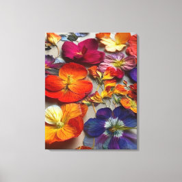 Künstlerische Blume Leinwanddruck