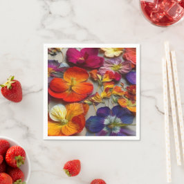 Künstlerische Blume Serviette