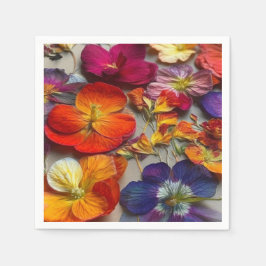 Künstlerische Blume Serviette