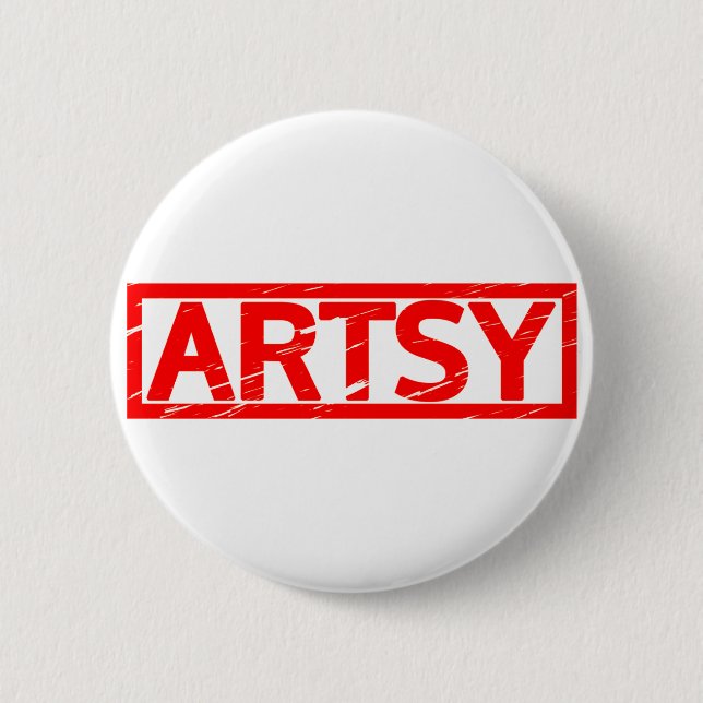 Künstlerische Briefmarke Button (Vorderseite)