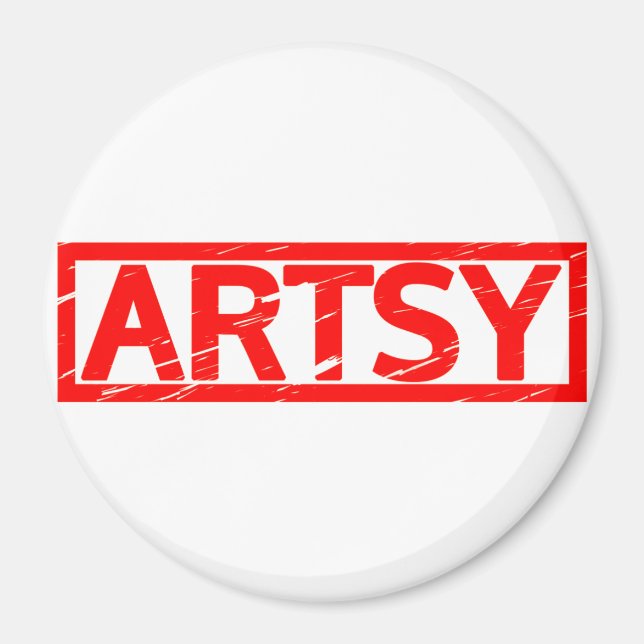 Künstlerische Briefmarke Magnet (Vorne)