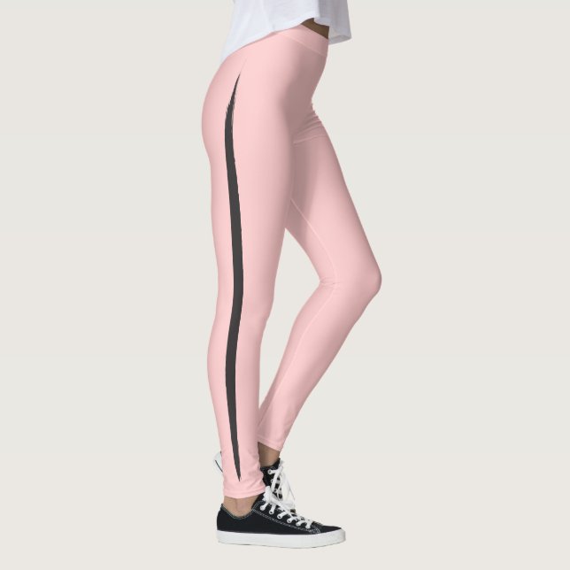 Künstlerische Bürsten-Seiten-gestreifte elegante Leggings (Rechts)