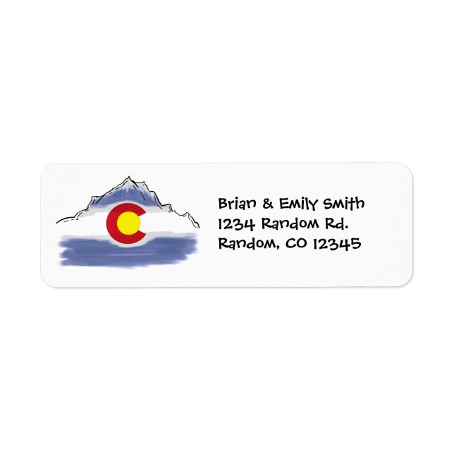 Künstlerische Colorado-Gebirgsmarke (Vorne)