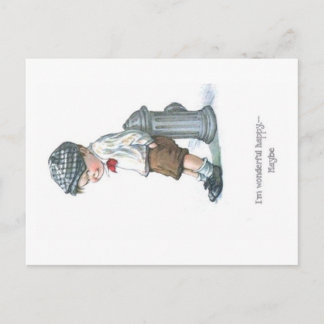 Künstlerische Comic Kinder Alte Postkarte