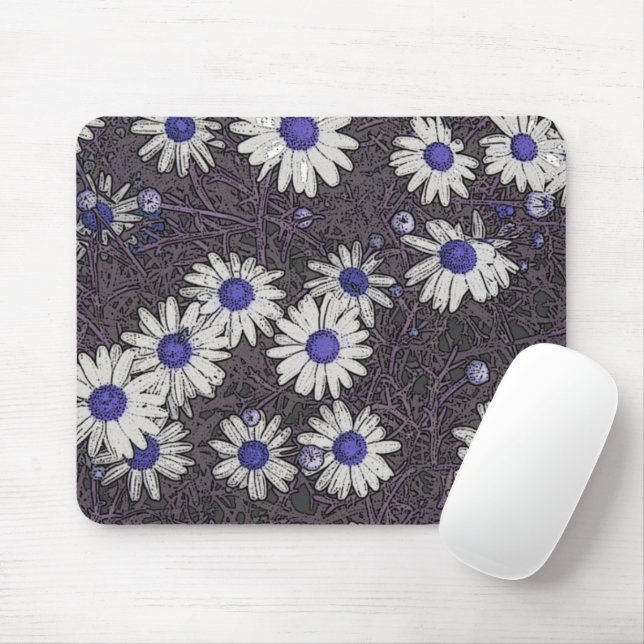 Künstlerische Daisies Mousepad (Mit Mouse)