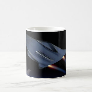 Künstlerische Darstellung eines hyperschallschnell Kaffeetasse