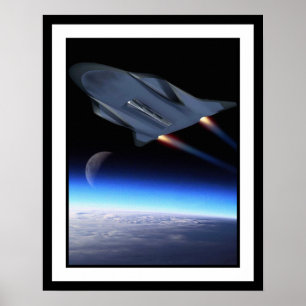 Künstlerische Darstellung eines hyperschallschnell Poster