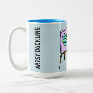Künstlerische Duckling kundenspezifische Künstle Zweifarbige Tasse