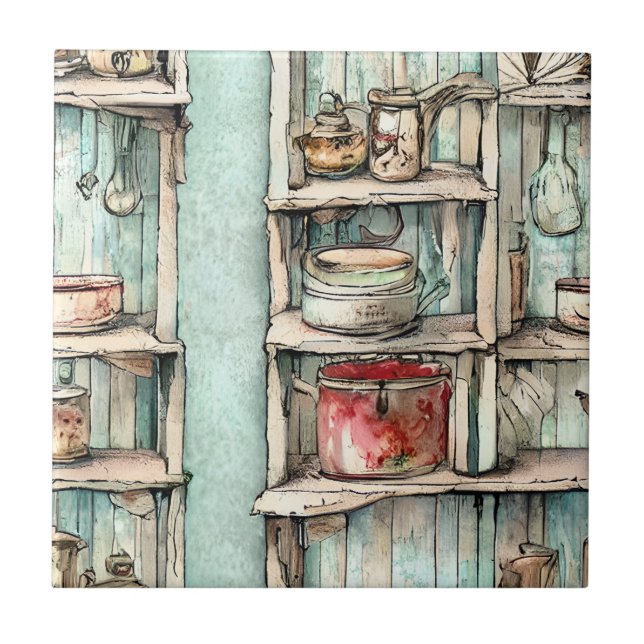 Künstlerische echte handgezeichnete Küche Backspla Fliese (Vorderseite)