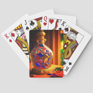 Künstlerische Edelsteine Spielkarten
