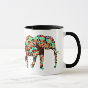 Künstlerische Elefantencoffee-Tasse Tasse