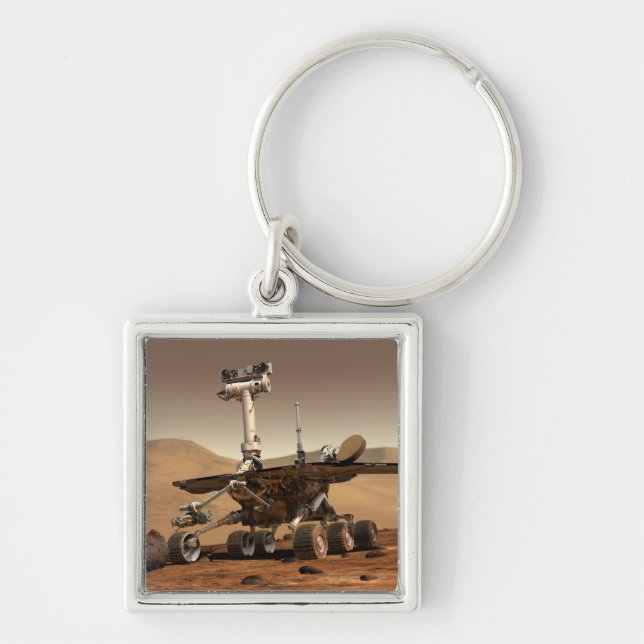 Künstlerische Endition von Mars Rover Schlüsselanhänger (Vorne)