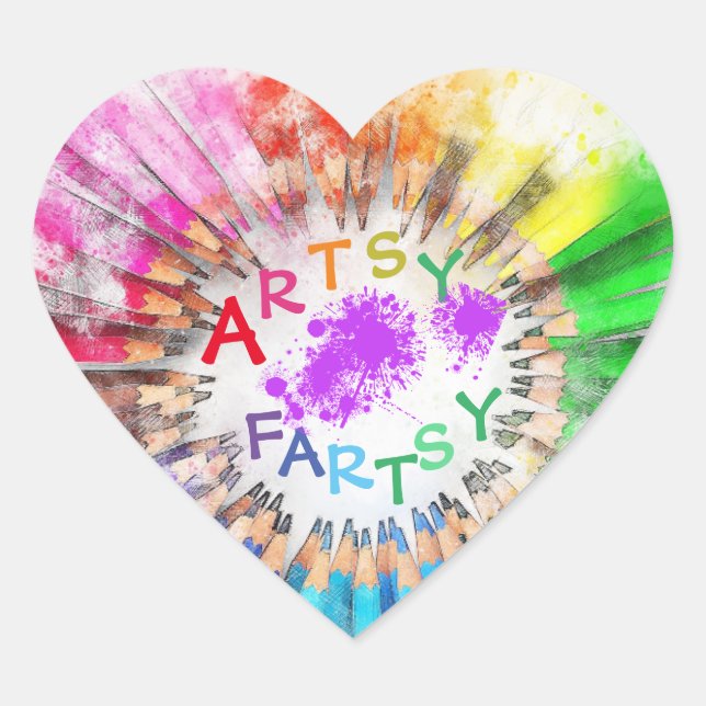 Künstlerische Fartsy Art Sticker (Vorderseite)