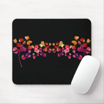 Künstlerische Fiery Petals Feminine Print