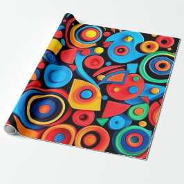 Künstlerische Formen Geschenkpapier