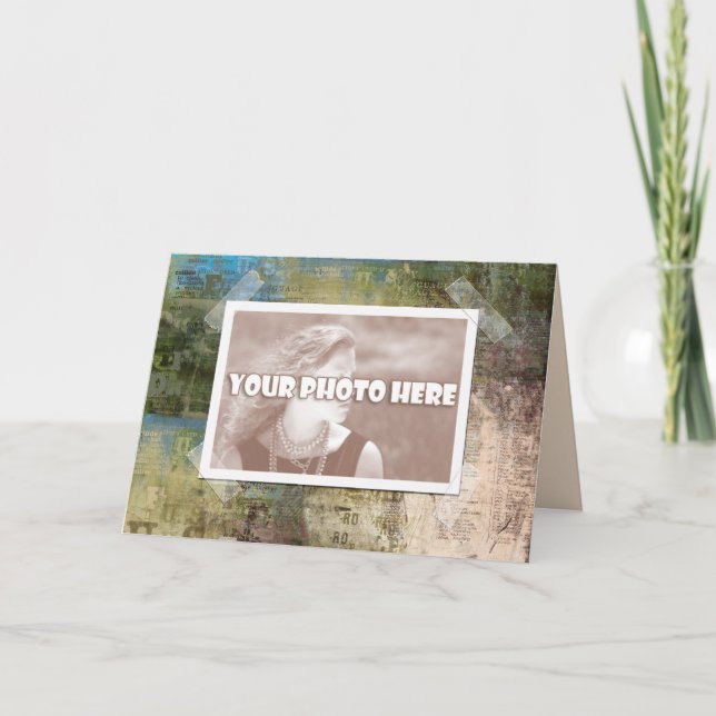 Künstlerische Foto-Frame-Karte Karte (Vorderseite)