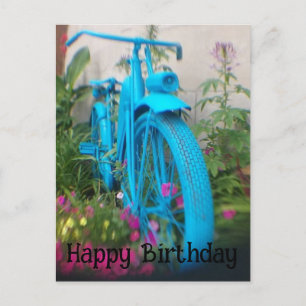 Künstlerische Fotografie Fahrrad Happy Geburtstag Postkarte