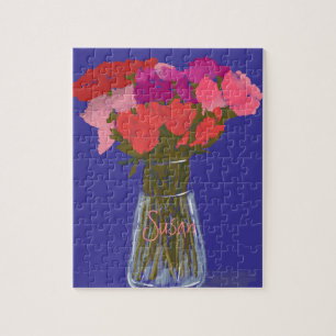 Künstlerische fröhliche Blume in Vase +Individuell