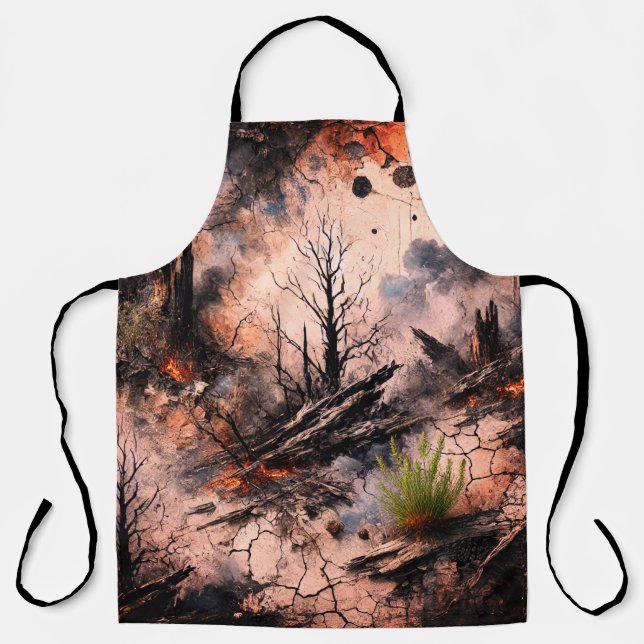 Künstlerische Full Print Kitchen Schürze (Vorderseite)