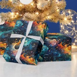 Künstlerische Galaxie Geschenkpapier