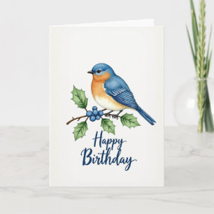 Künstlerische Geburtstag-Zweigkarte Karte