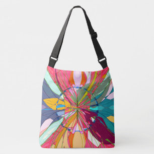 Künstlerische Geometrie-Taschen-Tasche Tragetaschen Mit Langen Trägern