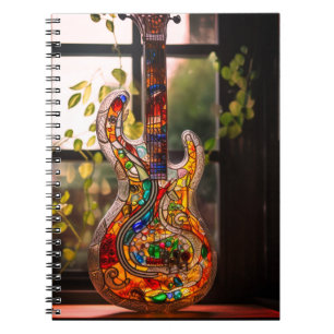 Künstlerische Gitarre Notizblock