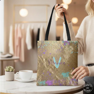 Künstlerische Gold-Metallfolie-Glitterfarbe Spritz Tasche