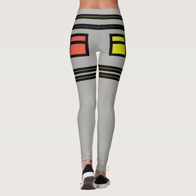 Künstlerische GürtelLeggings Leggings (Rückseite)