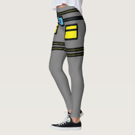 Künstlerische GürtelLeggings Leggings