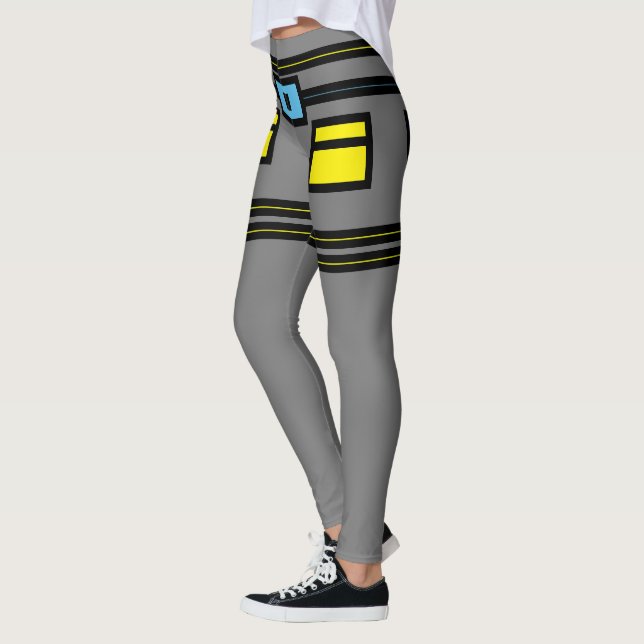 Künstlerische GürtelLeggings Leggings (Links)