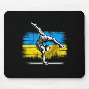 Künstlerische Gymnastik Ukrainisch Ukraine-Flagge Mousepad