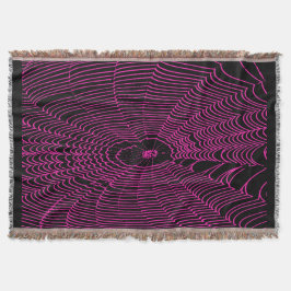 Künstlerische Halloween-Kobweb-Doodle in Rosa Decke