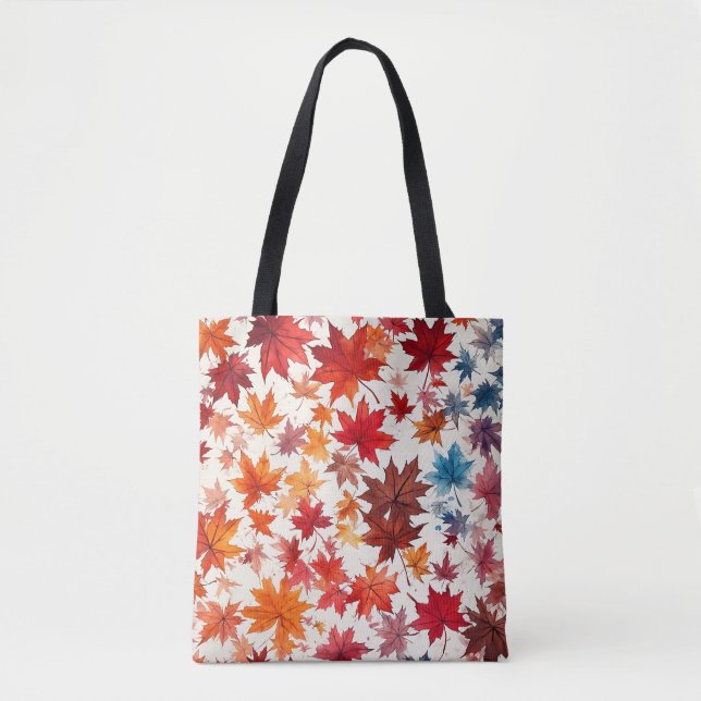 Künstlerische Herbstleaf Tote Tasche (Vorderseite)