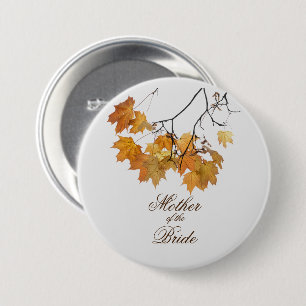 Künstlerische Herbstleaves Hochzeitsmutter der Bra Button