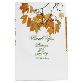 Künstlerische Herbstleaves mit mittelgroßen Gesche Mittlere Geschenktüte