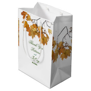 Künstlerische Herbstleaves mit mittelgroßen Gesche Mittlere Geschenktüte