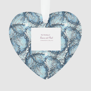 Künstlerische Hochzeitsherz Form Ornament
