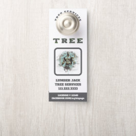 *~* Künstlerische Jack-Tree-Services QR Tür Türanhänger