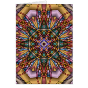 Künstlerische Kaleidoskopkarte ohne Text