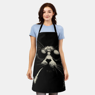 Künstlerische Katze - Perfektes Geschenk für Katze Schürze
