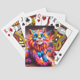 Künstlerische Katze Spielkarten