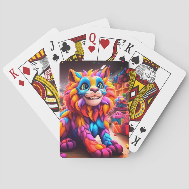 Künstlerische Katze Spielkarten (Rückseite)