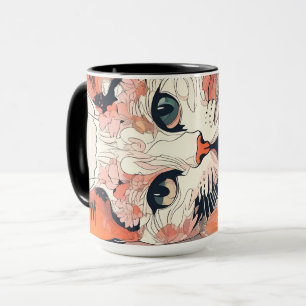Künstlerische Katze Tasse