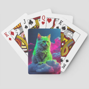 Künstlerische Katzen-Poker-Karten Spielkarten