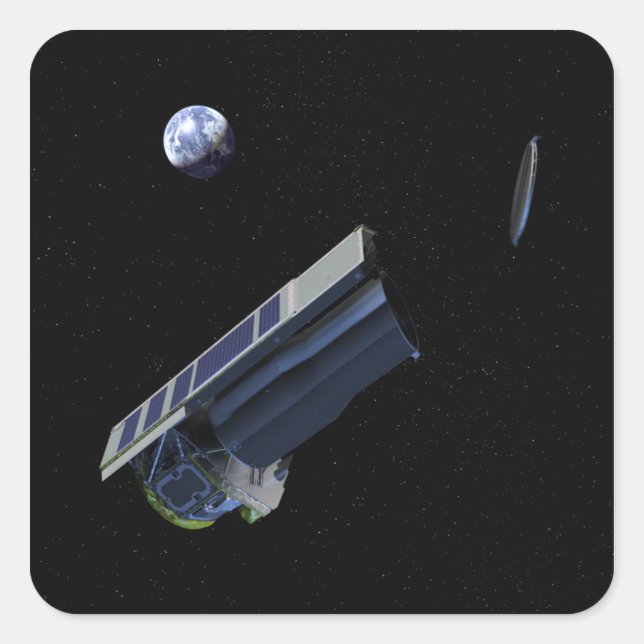 künstlerische Konzeption von Spitzer Quadratischer Aufkleber (Vorderseite)